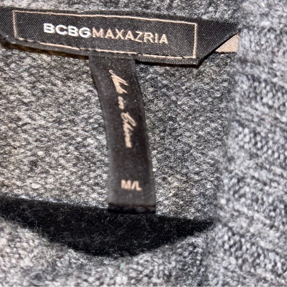 BCBGMAXAZRIA Knit Poncho Sweater Gray - Picture 10 of 13